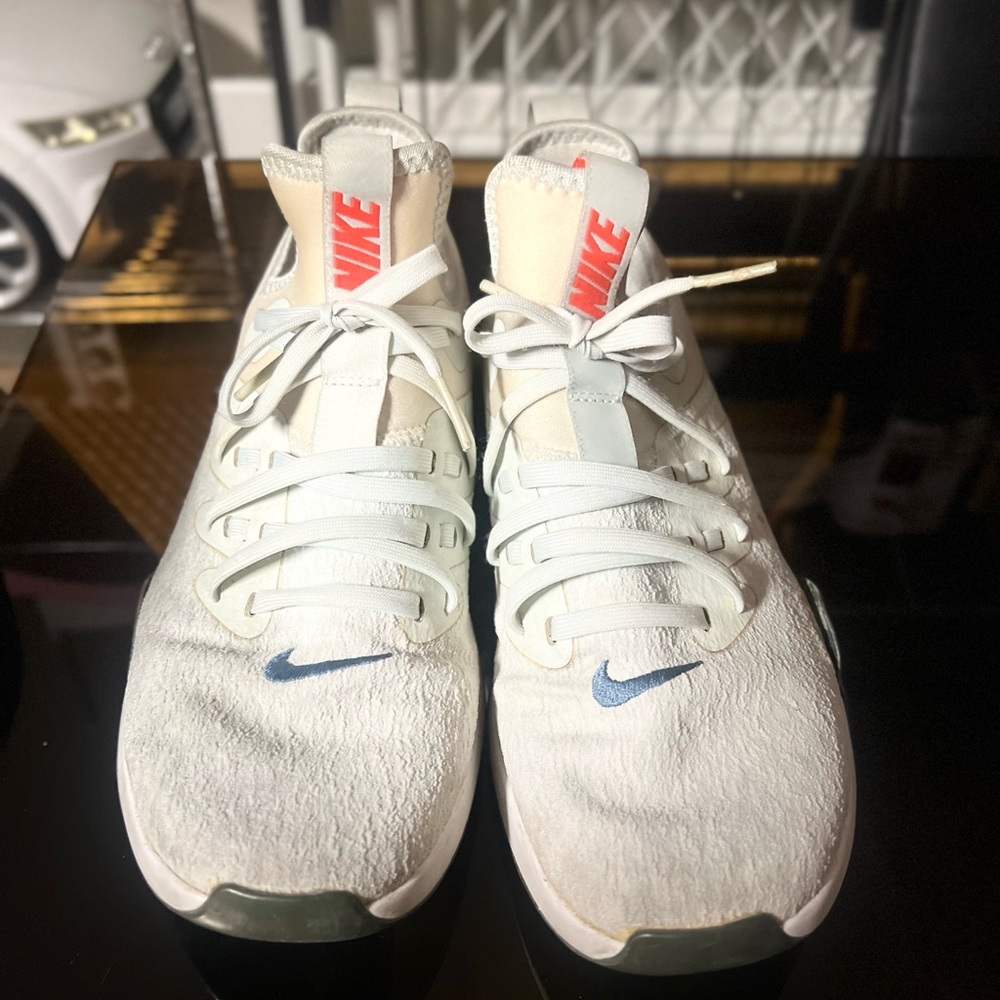 Nike White and Blue Sneakers